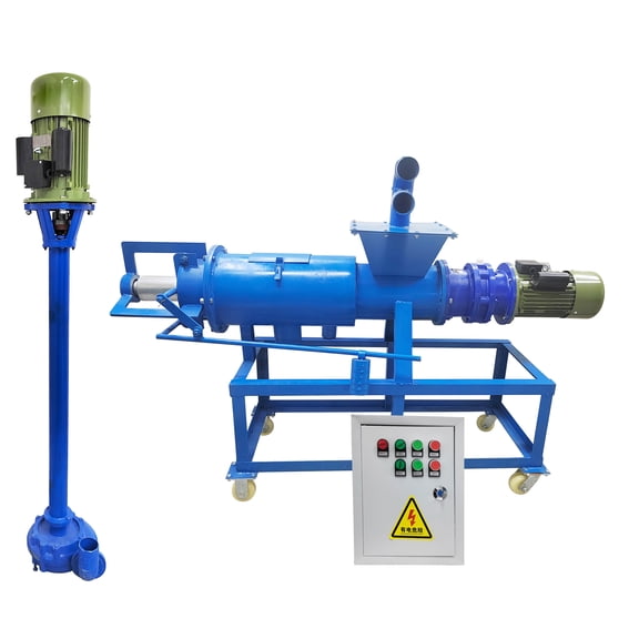 Livestock Farm Organic Fertilizer Solid-Liquid Separator Manure Dewatering Machine 220V with Filter for Cow/Pig/Chicken/Duck Manure
