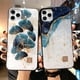 thumbnail image 2 of Funda de teléfono de lámina dorada de lujo para iPhone 11 12 13 14 mini Pro Max XS X XR 7 8 SE 2020, funda a prueba de golpes con hojas de árbol Tan Jianjun unisex, 2 of 2