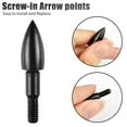 thumbnail image 3 of MesaSe Archery Field Points for Arrows Tips  12Pcs Target Practice Heads Small Game  Screw-in Bullet Points Broadheads for Crossbow Recurve Bow Compound Bow Hunting Shooting, 3 of 9