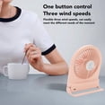thumbnail image 4 of Ventilador De Escritorio USB, Pantalla Digital, Ventilador De Mesa Portátil De Viento Fuerte Con 3 Velocidades, Delgado Para El Hogar, Oficina, Dormitorio, Portátil, Al Aire, 4 of 7
