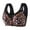 Orange, variant on Button Front Closure Bras for Women Wireless Seamless Bralettes Push up Everyday Bra for Large Bust Full Coverage Leopard Printed T Shirt Bra Orange S