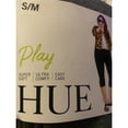 thumbnail image 4 of HUE Women's Reversible French Terry Ultra High Waist Capri Legging, Charcoal S/M New with box/tags, 4 of 4