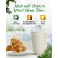 thumbnail image 2 of Wheatstraw Cups Set of 4 - 12oz Drinking Cups for Kids Adults Dishwasher Safe Unbreakable Reusable, 2 of 7