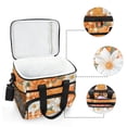 thumbnail image 6 of FORMRS Insulated Cooler Bag 24 Cans Capacity Soft Leakproof Lunch Box with Side Pockets, Sunny Floral, 6 of 7