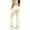 Beige, variant on Girls School Uniform Flare Pant Slim Fit Bell Bottom Trousers Fitted Stretch Flare Leg Pants High Waist Casual Slacks With Side Pocket Button Fly Trouser Preppy Clothes (Purple,11-12 Years)