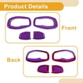 thumbnail image 4 of Interior Door Handle Bowl Cover Trim for Jeep Renegade 2015-2023 Inner Door Handle Decoration Frame Trim Purple ABS 4 Pcs, 4 of 6