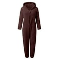thumbnail image 3 of Mgmyaa Men's Union Suits Hooded Jumpsuit Pajama One-Piece Full Coverage Sleepwear Warm Indoor Loungewear, 3 of 5