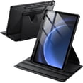 thumbnail image 1 of Étui Rotative pour Samsung Galaxy Tab S10 Lite / S10 FE / S9 FE 10.9 Pouces / S9 11 Pouces avec Support pour S Pen, Rotation 360 Degrés Support Protecteur Dos Clair, Réveil/sommeil Automatique (Noir), 1 of 4
