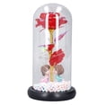 thumbnail image 2 of Rose Flowerin Glass, Ilumina la Navidad artificial Ilumina el regalo de la flor de Rose LED Artificial Rose Altamente versátil, 2 of 8