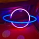 thumbnail image 1 of Letrero de neón Planet, luz planetaria alimentada por USB con interruptor de encendido/apagado, letrero LED Planet para decoración de pared, 1 of 4