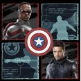 thumbnail image 2 of Men's Marvel The Falcon and the Winter Soldier Portraits Graphic Tee Black 3X Large, 2 of 5