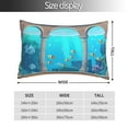 thumbnail image 2 of KLL Underwater Aquarium Arches Pillow Covers Envelope Closure,Super Soft and Cozy Fuzzy Fleece Pillow Case Cover 20"x30", 2 of 5