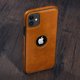 thumbnail image 1 of Funda de cuero con costuras para iPhone, carcasa de negocios de lujo para modelos 14Pro max, 13, 12 Pro, 11Pro Max, 12 Pro Max, XR, X, 13Pro, 1 of 4