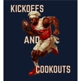 thumbnail image 4 of Go Sports! But Where's the Food? Youth Navy Blue Crew Neck Short Sleeve Tee-Medium, 4 of 4