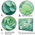 thumbnail image 3 of Designart "Greenery Of Blooming Succulents" Succulent Floater Framed Canvas Wall Art, 3 of 5