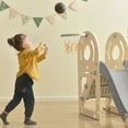 thumbnail image 6 of CIPACHO Bus Themed Slide Toys for Toddler Indoor Outdoor, Playsets Playground Sets for Backyards, Gray, 6 of 11