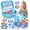 Blue(42PCS), variant on HopeRock 42PCS Tea Party Set for Little Girls, Pretend Play Princess Toys for Toddlers Girls Ages 3 4 5 6 Years, Birthday Gifts for Kids Girls 3-6 Years Old.