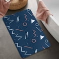 thumbnail image 2 of 20x32 Inch Ultra Soft Faux Bath Mat Non Slip Absorbent Microfiber Bathroom Rug, Colorful Bricks, Patterns, 2 of 5