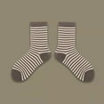 thumbnail image 2 of Womens Stripe Pattern Lightweight Cotton Athletic Socks For Warmth, 2 of 5