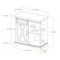 thumbnail image 2 of Walker Edison 32" Rustic Farmhouse Wood Buffet Accent Cabinet in Gray Wash, 2 of 7