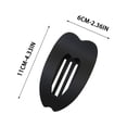 thumbnail image 5 of UNLLLL Flat Claw Hair Clip for Women, Solid Color Casual Elegant Hair Claw, Lightweight Plastic Hairpin for Thick or Thin Hair, for All Lengths Daily Styling and Work (Black), 5 of 6