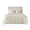 Cream, variant on Gracie Mills Salvatore 3-Piece Reversible Quilt Set Cotton Microfiber Scalloped Edge