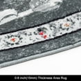 thumbnail image 5 of Findosom 4'x4'Round Area Rug,Non Slip Washable Round Rug Boho Area Rug for Living Room,Bedroom,Home Decor,Office,Dining Room,Gray, 5 of 9