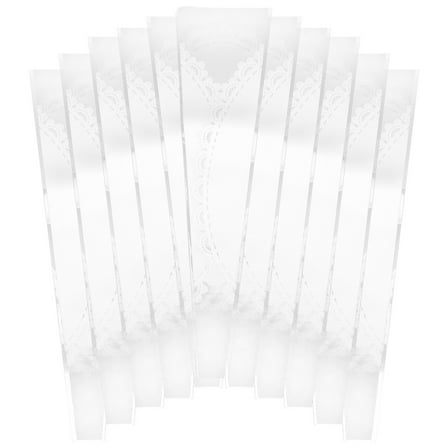 MEIBUTYUP 20pcs Cellophane Flower Bouquet Sleeves Packaging with Lace Design for Wrapping and Floral Arrangements