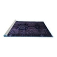 thumbnail image 2 of Ahgly Company Machine Washable Indoor Rectangle Persian Blue Traditional Area Rugs, 2' x 4', 2 of 4