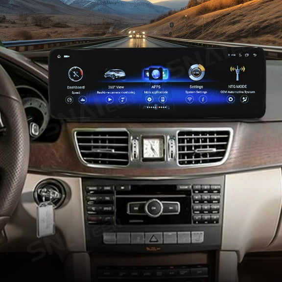 SNATEEN 14.9" Android 13 Carplay Stereo Screen for Mercedes Benz E-Class 2013-2015 Car Radio GPS Navigation Multimedia Headunit DSP