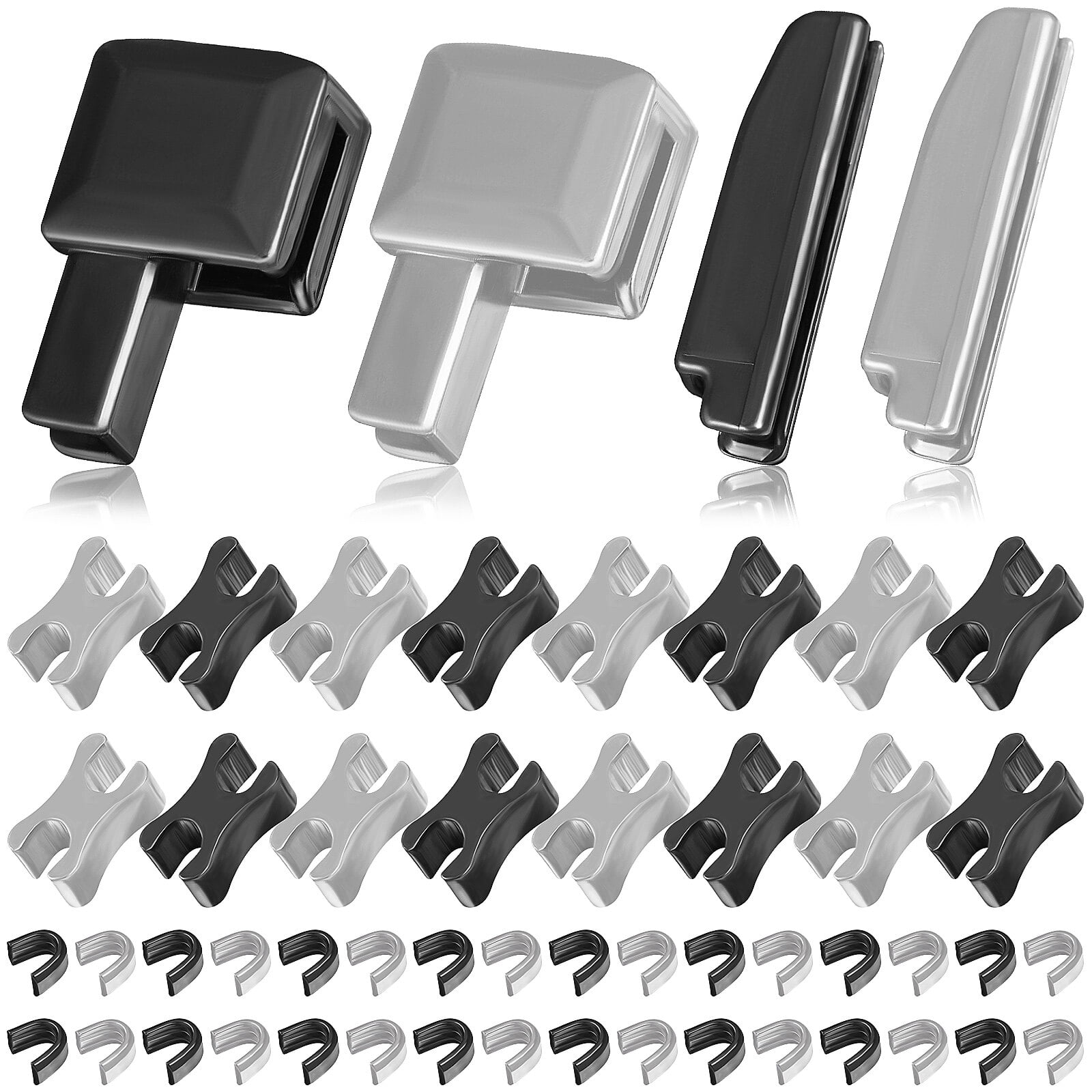 Zipper Repair Kit Metal Replacement Zipper Repairing Kit 80 Pcs