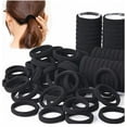 thumbnail image 2 of 20/100 Pcs Attaches de Cheveux en Nylon Basiques Colorées pour Filles Queue de Cheval Chouchou Bande Élastique Accessoire de Mode pour Bébé, 2 of 5