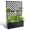 Black without Wheels, variant on SOLLED 73x47x12 Inch Metal Planter Box with Trellis, Raised Garden Bed with Privacy Screen & Wheels, Outdoor Garden Box for Climbing Plants Flowers Vegetables, White Horizontal Stripes
