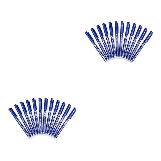 Bolígrafo borrable Cateissary 12 Uds 0,5mm tinta azul y negra mango lavable pluma borrable