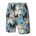 thumbnail image 6 of Uemuo Butterflys Pattern Men's Swim Trunks Hawaiian Beach Bathing Suit Swimsuits Beach Quick-Dry Shorts with Pockets-Medium, 6 of 9