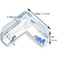 thumbnail image 2 of 12pcs thicken Corner Protector Guards - Furniture Edge Safety Bumpers - Baby Proof Bumper & Cushion to Cover Sharp Furniture & Table Edges - L-Shaped Clear and Transparent, 2 of 6
