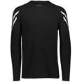 thumbnail image 4 of Holloway Sportswear S Boys FLUX SHIRT LONG SLEEVE Black/White 222607, 4 of 5
