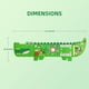 thumbnail image 3 of Sensory Busy Board Rivibou Crocodile Montessori de 3 a 6 años, 3 of 8