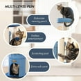 thumbnail image 5 of ClevaHome Stylish Cat Tree for for Small Spaces, Kittens, Ultra-Soft Fabric Condo & Cozy Perch, Durable Sisal Scratching Post, and Interactive Hanging Pompom, 5 of 7