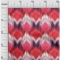 thumbnail image 2 of oneOone Cotton Jersey Red Fabric Ikat Quilting Supplies Print Sewing Fabric By The Yard 58 Inch Wide, 2 of 6