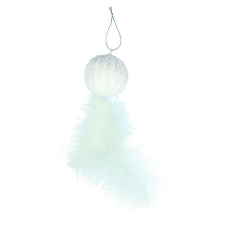 

NECHOLOGY Large Crystal Ball for Chandelier Christmas Decorations White Foam Feathers Christmas Tree Decorations Pendant Household Decorations Crystal Bead Curtain Tiebacks Hangingornament