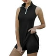 thumbnail image 2 of Aunavey Tennis Golf Dresses for Women with Shorts and Pockets Sleeveless Workout Sports Athletic Dress Exercise, 2 of 6
