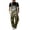 a01Army Green, variant on Men's Large Size (L-5XL) Bib Overall Baggy Romper Trousers Adjustable Strap Workwear Slim Fit Jumpsuit with Flap Pocket Blue L