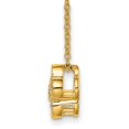 thumbnail image 6 of 14K Yellow Gold Cable Diamond Necklace Chain True Origin 1/2 carat Lab Grown VS/SI D E F Floral 18 inch 9.03 mm, 6 of 7