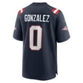 thumbnail image 3 of Men's Nike Christian Gonzalez  Navy New England Patriots Team Game Jersey, 3 of 6