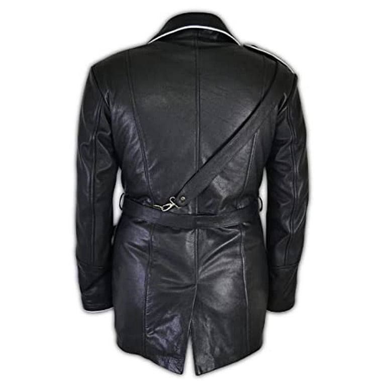 Military Vintageドイツ軍 LEATHER JACKET German World War 2 Military M65 Field Jacket Costume Leather