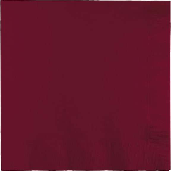 250/Case Bulk Burgundy Dinner Napkins 3 Ply