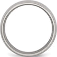 thumbnail image 2 of Titanium Polished 7mm Half Round Band (Size 10) Made In China tb22-10, 2 of 5