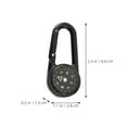thumbnail image 2 of HOMEMAXS 2Pcs Portable Compass Pocket Compass Carabiner Compass Small Camping Compass Climbing Hiking Tool, 2 of 8