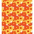 thumbnail image 3 of Orange Duvet Cover Set, Gerbera Flowers Petals in Graphic Style Vibrant Summer Nature Design, Decorative 3 Piece Bedding Set with 2 Pillow Shams, Queen Size, Orange Yellow Scarlet, by Ambesonne, 3 of 3